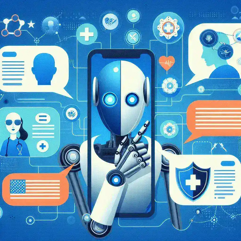 "Image of Grok Chatbot interface showcasing AI-driven features for enhancing healthcare services and improving national security measures."