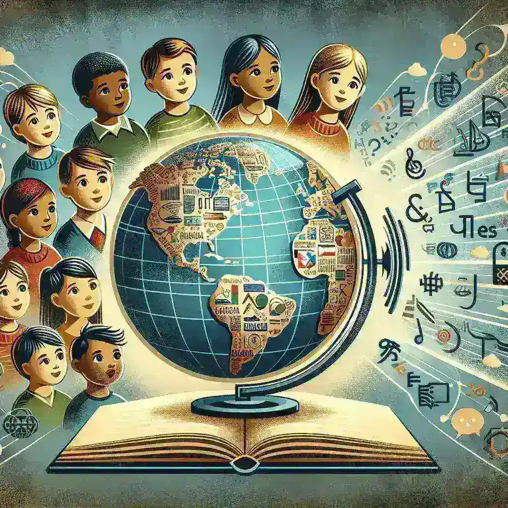"Amazon Alexa showcasing AI-powered multilingual story reading capabilities in a U.S. school classroom setting, highlighting innovative educational technology for enhanced learning experiences."
